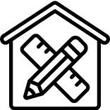 Black silhouette of a man wearing a suit.
